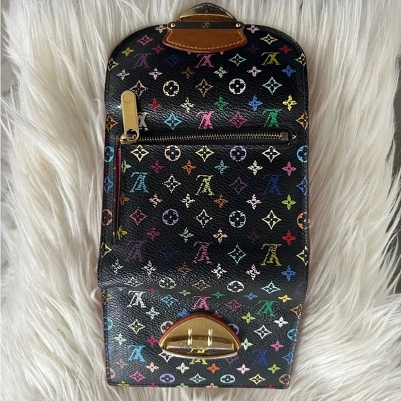 Louis Vuitton x Takashi Murakami Noir Multicolore Koala Wallet - Picture 10 of 14